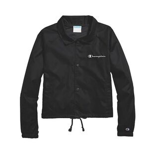 Champion Black Heritage Women’s Cropped Jacket M EUC